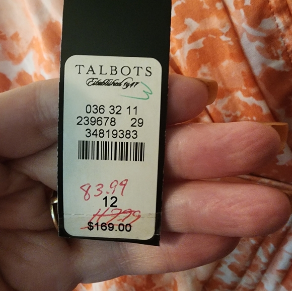 TALBOTS SILK DRESS! NEW OLD STOCK - Picture 7 of 7